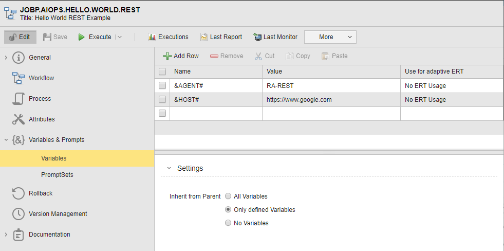 HELLO WORLD REST Remediation Workflow End to End Scenario